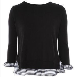 Topshop gingham sweater